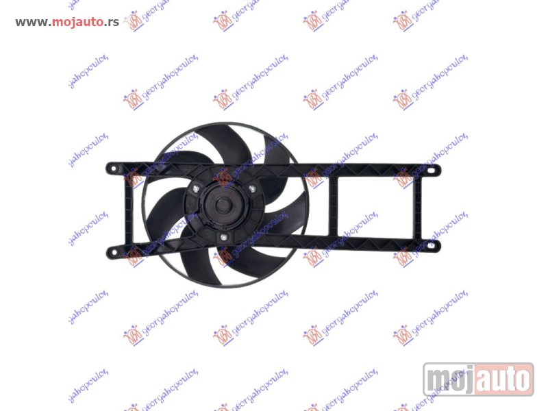 Glavna slika -  VENTILATOR KOMPLET (1.1/1.2/1.4cc) (-AC) Fiat panda 03-14 -dostupno - MojAuto