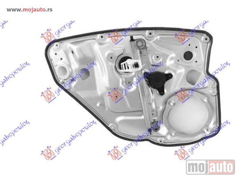 Glavna slika -  PODIZAC ZADNJEG PROZORA ELEKTRICNI (BEZ MOTORA) (SA NOSACEM) Levo Fiat stilo 01-06 -dostupno - MojAuto