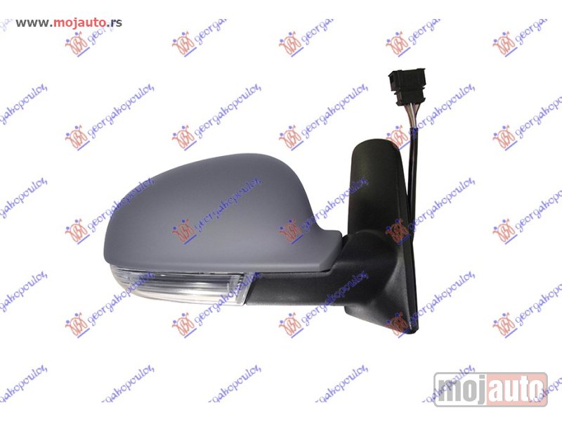 Glavna slika -  RETROVIZOR ELEKTRICNI SA GREJACEM PM (ELEKTRO-SKLOPIV) (MIGAVAC) 04- (9 PIN) Desno Vw sharan 95-10 -dostupno - MojAuto