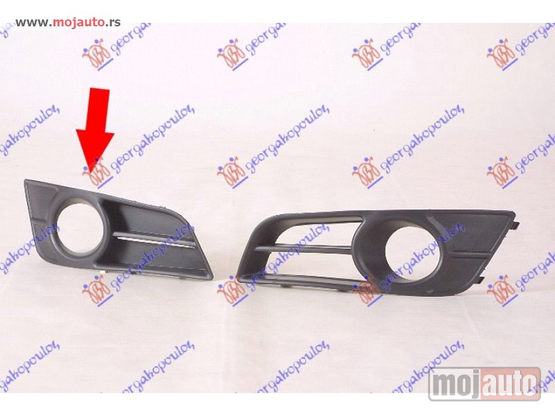 Glavna slika -  RESETKA PREDNJEG BRANIKA (SA MAGLENKOM) Desno Toyota corolla (e 12) h/b-l/b 04-06 -dostupno - MojAuto