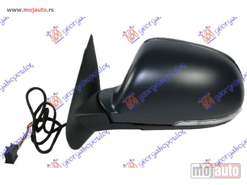 Glavna slika -  RETROVIZOR ELEKTRICNI SA GREJACEM PM (MIGAVAC) (SVETLO) (7 PIN) (A KVALITET) (ASFERICNO STAKLO) Levo Skoda octavia 5 08-13 -dostupno - MojAuto