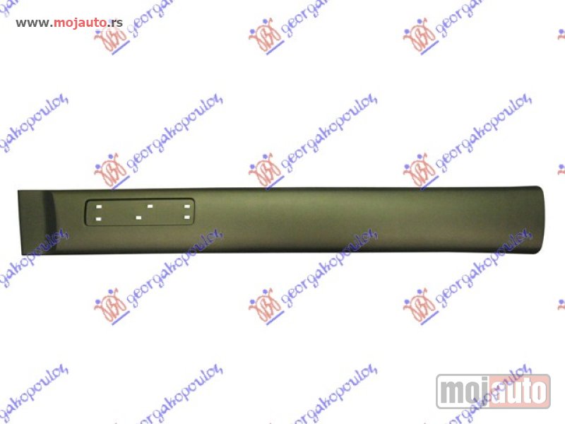 Glavna slika -  LAJSNA PREDNJIH VRATA MAT-CRNA (SA OTVOROM ZA ZNAK) (145mm) Levo Peugeot partner 96-02 -dostupno - MojAuto