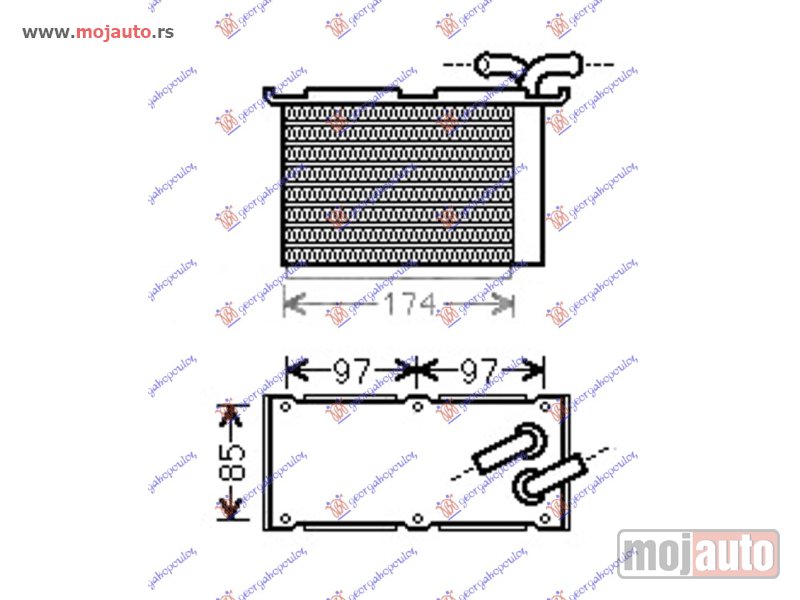 Glavna slika -  HLADNJAK INTERKULERA 1.2-1.4 TFSi BENZIN (120x200x60) Vw polo 09-14 -dostupno - MojAuto