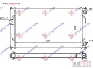 NOVI: delovi  HLADNJAK MOTORA 1.6/1.8 8V (-AC) (52x32) Vw polo classic 95-02 -dostupno