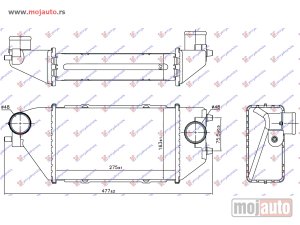 NOVI: delovi  HLADNJAK INTERKULERA 2.2 CTDI (275x163x62) Honda cr-v 02-07 -dostupno