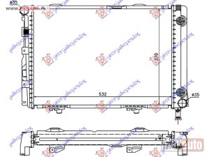 NOVI: delovi  HLADNJAK MOTORA 2.0/2.5 D-TD (53x37) Mercedes e class (w124) 93-95 -dostupno
