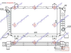 NOVI: delovi  HLADNJAK MOTORA 2.5 D (-AC) (60x33) Ford transit 95-00 -dostupno