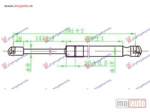 NOVI: delovi  AMORTIZER GEPEK STAKLA (385L-140N) Hyundai tucson 04-10 -dostupno