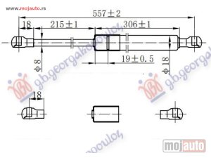 NOVI: delovi  AMORTIZER GEPEK VRATA (557L-525N) Hyundai santa fe 00-05 -dostupno
