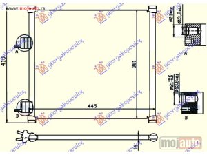 NOVI: delovi  HLADNJAK KLIME BENZIN (40x380) Ford ka 97-08 -dostupno