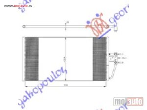 NOVI: delovi  HLADNJAK KLIME 2.0/2.5/3.0 DIZEL (628x315x16) Bmw series 5 (e39) 96-02 -dostupno