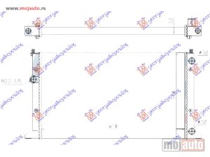 NOVI: delovi  HLADNJAK MOTORA (CABRIO) BENZIN/DIZEL (630x380x34) Vw golf iv 98-04 -dostupno