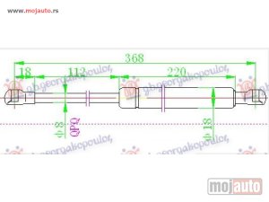 NOVI: delovi  AMORTIZER GEPEK VRATA (COUPE) (370L-320N) Bmw series 3 (e92/93) coupe/cabrio 07-11 -dostupno