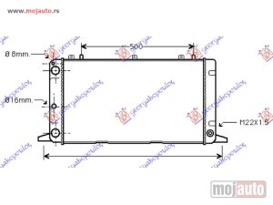 Glavna slika - HLADNJAK MOTORA 1.6/2.0 (62x32) Audi 80 91-94 -dostupno - MojAuto