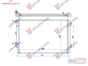 Glavna slika - HLADNJAK MOTORA 1.8/2.0 TFSi BENZIN (650x450x34) (MEHANICKI SPOJ) Audi a3 03-08 -nedostupno - MojAuto