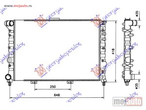 Glavna slika - HLADNJAK MOTORA 1.6 (+AC) (58x42) Alfa romeo 156 97-03 -dostupno - MojAuto