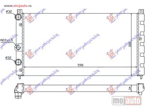 NOVI: delovi  HLADNJAK MOTORA 1.6i 8V 1.9D (59x32) Skoda felicia pick-up 94-01 -dostupno