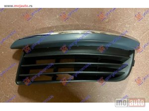 NOVI: delovi  RESETKA PREDNJEG BRANIKA (KOMPLET SA HROM LAJSNOM) (BEZ MAGLENKE) Levo Vw jetta 05-10 -dostupno