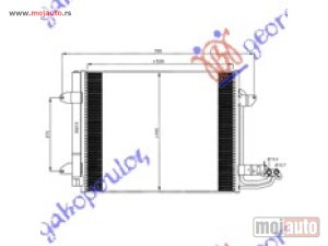 NOVI: delovi  HLADNJAK KLIME BENZIN/DIZEL (540x450x16) Vw caddy 04-10 -dostupno