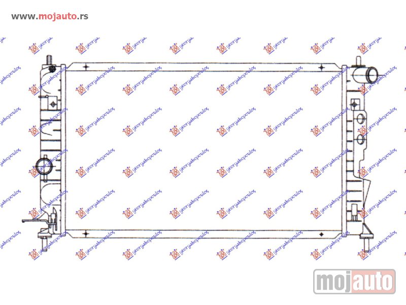 Glavna slika -  HLADNJAK MOTORA 1.3CC (53x29) Opel combo 85-88 -dostupno - MojAuto