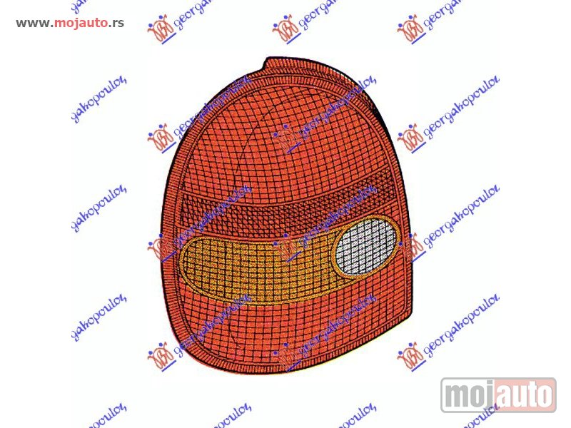 Glavna slika -  STOP LAMPA 3 VRATA (TYC) Levo Opel corsa b 93-95 -dostupno - MojAuto