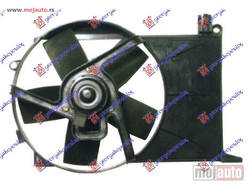 Glavna slika -  VENTILATOR (1.5/1.7 D-TD) (+/-AC) Opel combo 93-00 -dostupno - MojAuto