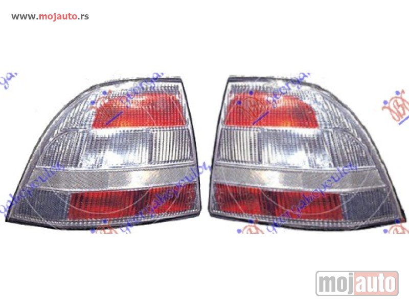 Glavna slika -  STOP LAMPA TUNING CRNA SET 99- Opel vectra b 96-98 -dostupno - MojAuto