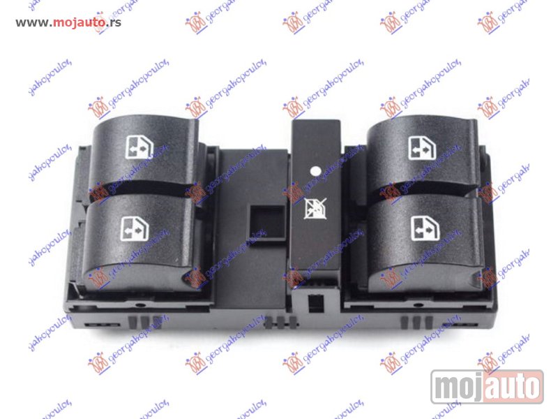 Glavna slika -  PREKIDAC U PREDNJIM VRATIMA (4 TASTERA) (8 PIN) Levo Fiat linea 07-13 -dostupno - MojAuto