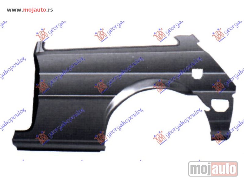 Glavna slika -  ZADNJI BLATOBRAN 3 VRATA -93 Levo Ford fiesta iii 90-95 -nedostupno - MojAuto