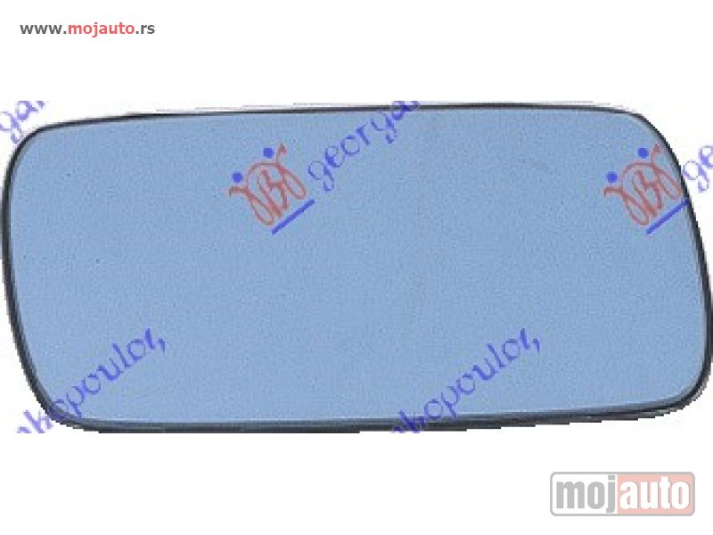 Glavna slika -  STAKLO RETROVIZORA PLAVO (RAVNO) Levo Bmw series 3 (e30) 83-87 -dostupno - MojAuto