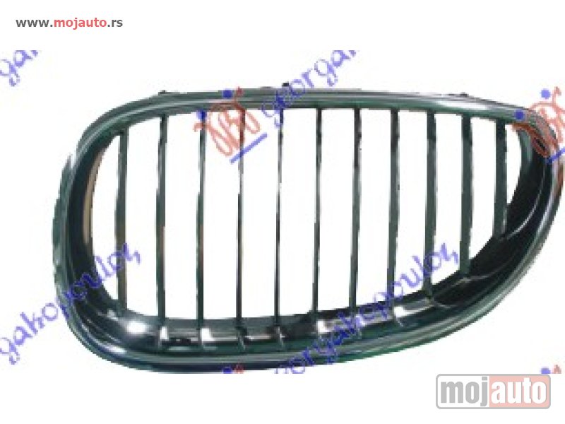 Glavna slika -  PVC MASKA HROM/CRNA Levo Bmw series 5 (e60/61) 03-10 -dostupno - MojAuto