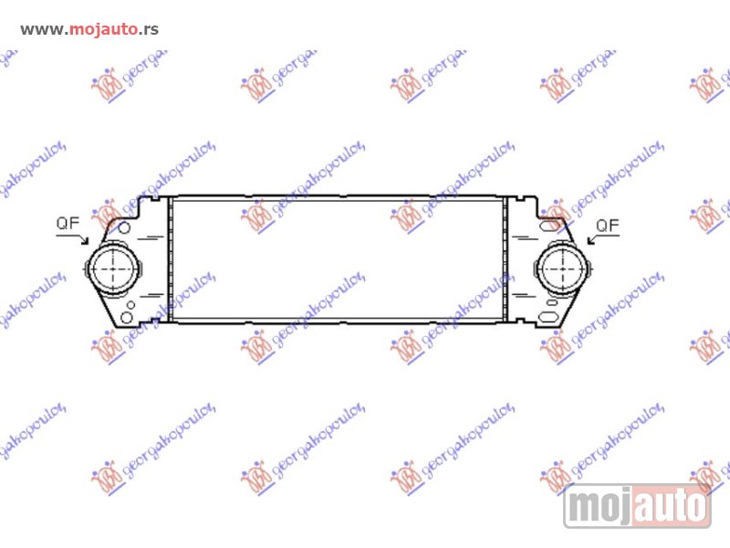 Glavna slika -  HLADNJAK INTERKULERA 1.9-2.0-2.5 TDi (720x195) Vw transporter (t5) 03-10 -dostupno - MojAuto