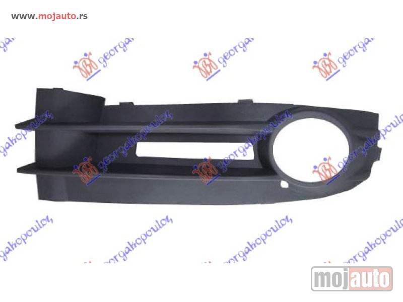 Glavna slika -  RESETKA PREDNJEG BRANIKA (SA MAGLENKOM) Levo Vw caddy 04-10 -dostupno - MojAuto