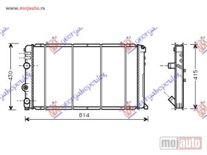 NOVI: delovi  HLADNJAK MOTORA 1.9/2.5/2.8 DTi DIZEL (+/-AC) (729x399) -03 Renault master/mascott 98-09 -dostupno