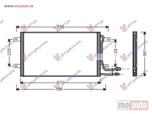 Glavna slika - HLADNJAK KLIME ZA SVE MODELE (663x379x22) Vw lt 98-06 -dostupno - MojAuto