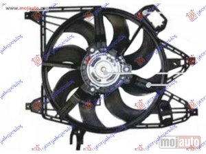 NOVI: delovi  VENTILATOR KOMPLET (1.5/1.9 DCI DIZEL) (+AC) (385mm) (400W) (2 PIN) Renault kangoo 03-08 -nedostupno