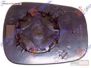 NOVI: delovi  STAKLO RETROVIZORA SA GREJACEM (L=D) (ASFERICNO) Nissan kubistar 03-09 -dostupno