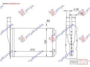 Glavna slika - GREJAC KABINE 212x157 Renault 5 super 85-95 -dostupno - MojAuto