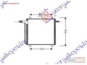 NOVI: delovi  HLADNJAK KLIME (38x390) Renault twingo 92-98 -dostupno