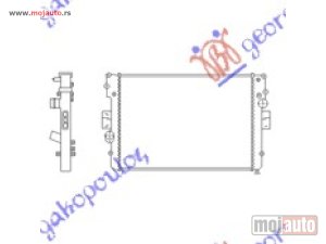 NOVI: delovi  HLADNJAK MOTORA 2.3/2.8D-TDi (-AC) (65x45x32) Iveco daily 00-07 -dostupno