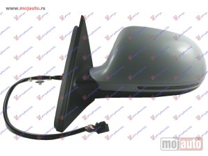 NOVI: delovi  RETROVIZOR ELEKTRICNI SA GREJACEM PM (MIGAVAC) -10 (6 PIN) (A KVALITET) (ASFERICNO STAKLO) Levo Audi a4 07-11 -dostupno