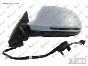 NOVI: delovi  RETROVIZOR ELEKTRICNI SA GREJACEM PM 5 VRATA (MIGAVAC) -10 (8 PIN) (ASFERICNO STAKLO) Levo Audi a3 08-12 -dostupno