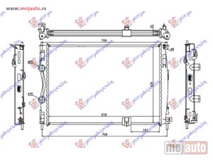 NOVI: delovi  HLADNJAK MOTORA 2.0 DCi (63x44.5x34) Nissan qashqai 07-10 -dostupno