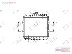 NOVI: delovi  HLADNJAK MOTORA 0.8 CC (30x34.5) Suzuki alto 87-88 -dostupno