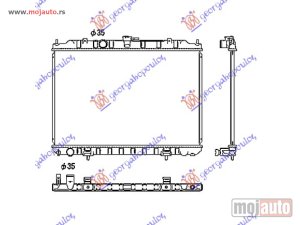 NOVI: delovi  HLADNJAK MOTORA 2.0/2.5c.c (+/-AC) (45x69) -07 Nissan x-trail 01-14 -dostupno