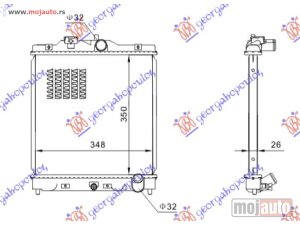 NOVI: delovi  HLADNJAK MOTORA 1.6 VTEC 150 PS (35x35x27) Honda civic sedan 96-99 -dostupno