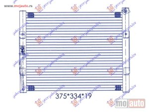 NOVI: delovi  HLADNJAK KLIME BENZIN (330x330x25) 1992-1993 Honda civic sedan 92-96 -nedostupno