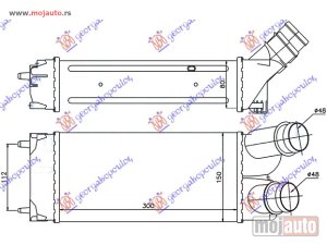 NOVI: delovi  HLADNJAK INTERKULERA 1.6 Hdi (300x150x80) Citroen berlingo 08-15 -nedostupno