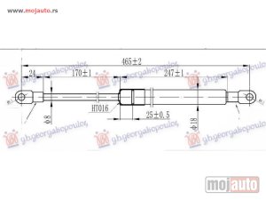 Glavna slika - AMORTIZER GEPEK VRATA (465L-113N) Suzuki jeep (sj410) samurai 79-88 -dostupno - MojAuto