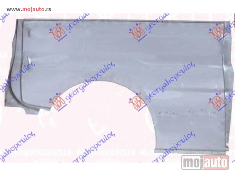 Glavna slika -  ZADNJI BLATOBRAN (POLOVINA) (DUGA SASIJA) Desno Opel vivaro 06-14 -nedostupno - MojAuto